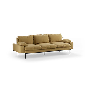 HKliving Retro 4-zitsbank Cocoon Beige