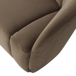 WOOOD Mojo 2-zits bankje arm rechts velvet Taupe