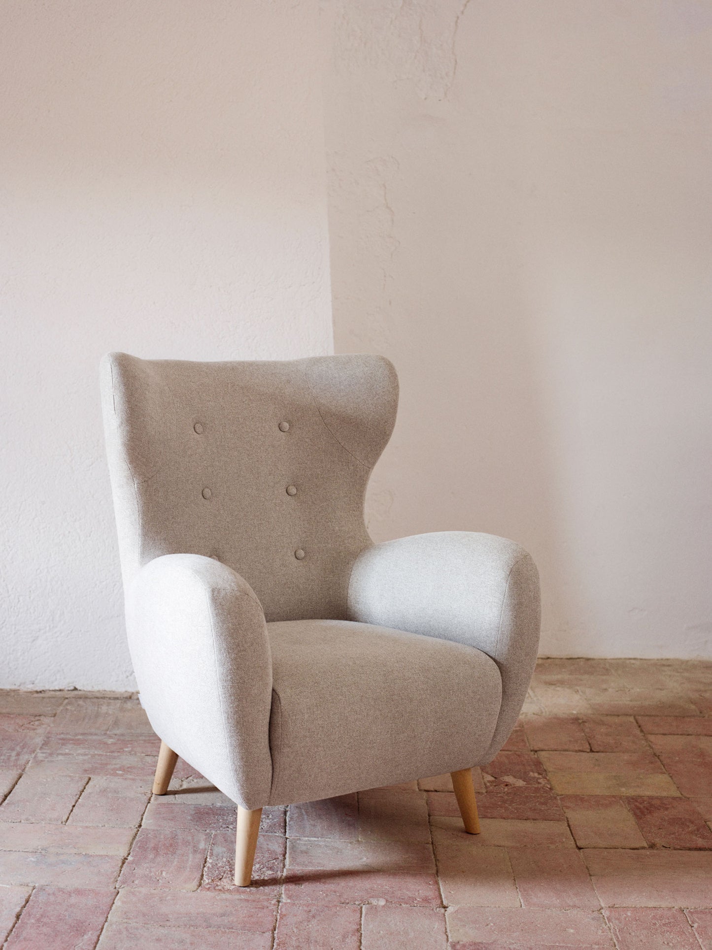 Kave Home Patio fauteuil bouclé Beige