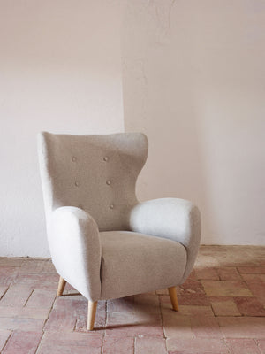 Kave Home Patio fauteuil bouclé Beige