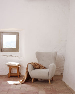 Kave Home Patio fauteuil bouclé Beige