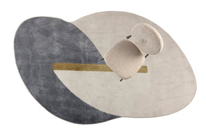 Zuiver Phila vloerkleed 257x160 cm Blauw