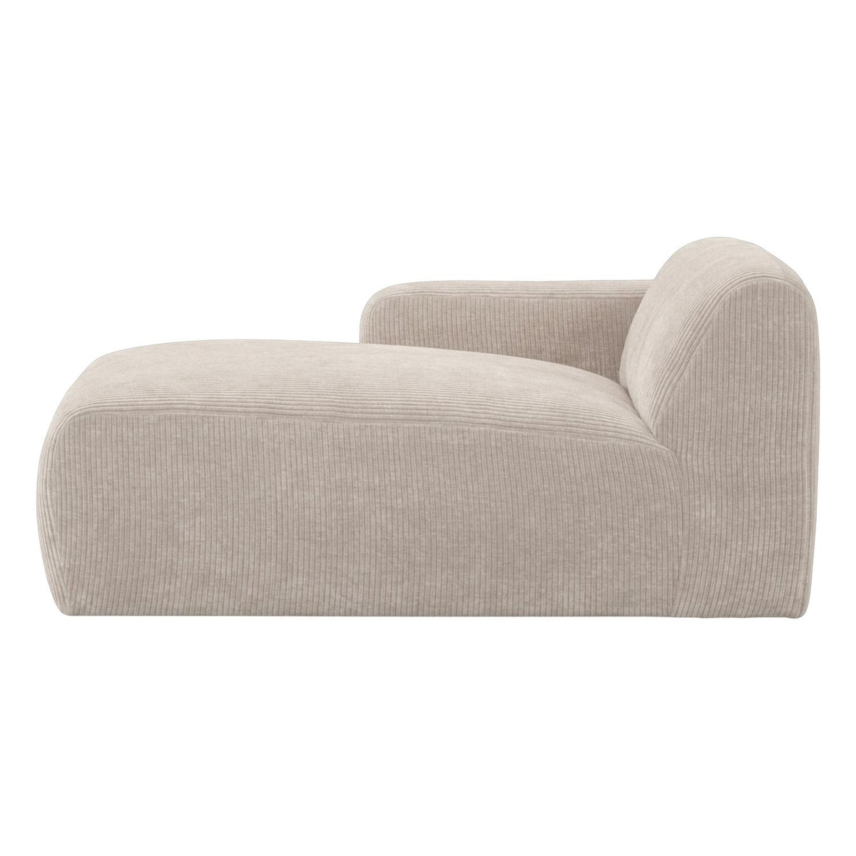 WOOOD Mojo Base chaise longue bank arm links rib Ecru
