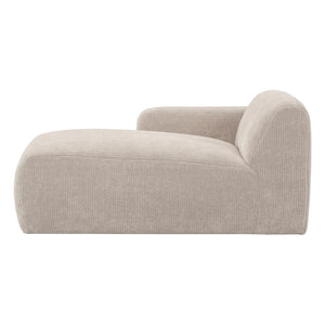 WOOOD Mojo Base chaise longue bank arm links rib Ecru