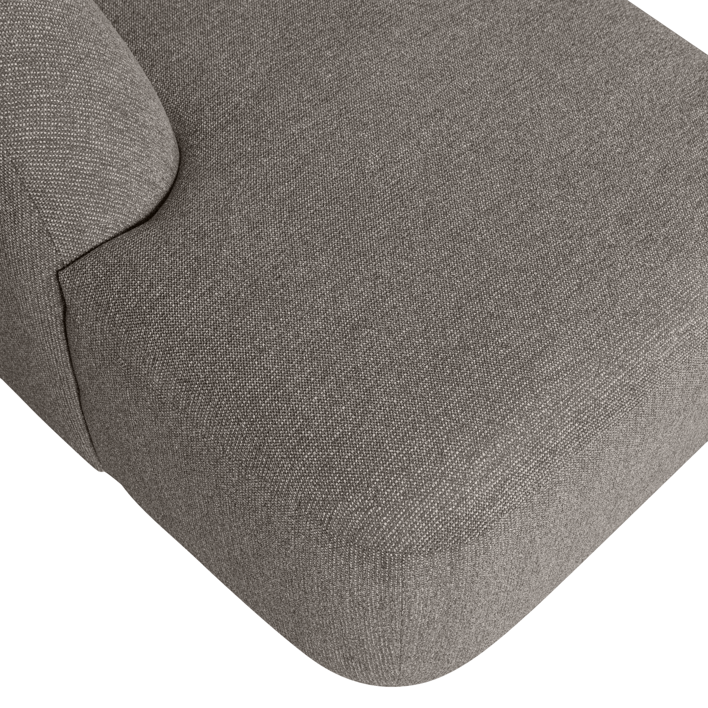 WOOOD Sloping U-vorm bank Grijs Melange