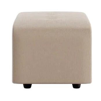 HKliving Vint hocker small Knotted Beige