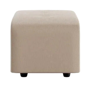 HKliving Vint hocker small Knotted Beige