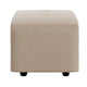 HKliving Vint hocker small Knotted Beige