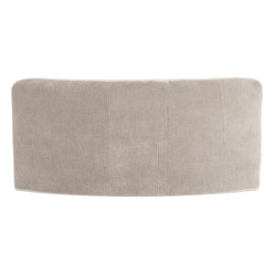 WOOOD Mojo Base eetbank halfronde hoek rugleuning rib Ecru