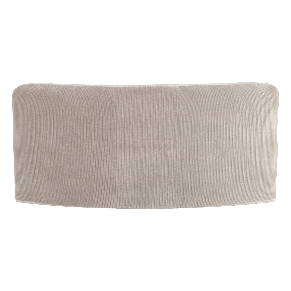 WOOOD Mojo Base eetbank halfronde hoek rugleuning rib Ecru