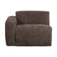WOOOD Mojo Base 1-zits bank arm links wollig Bruin