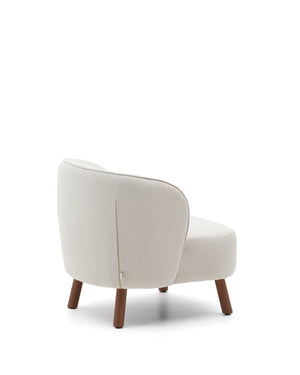 Kave Home Ulit fauteuil Beige walnoot