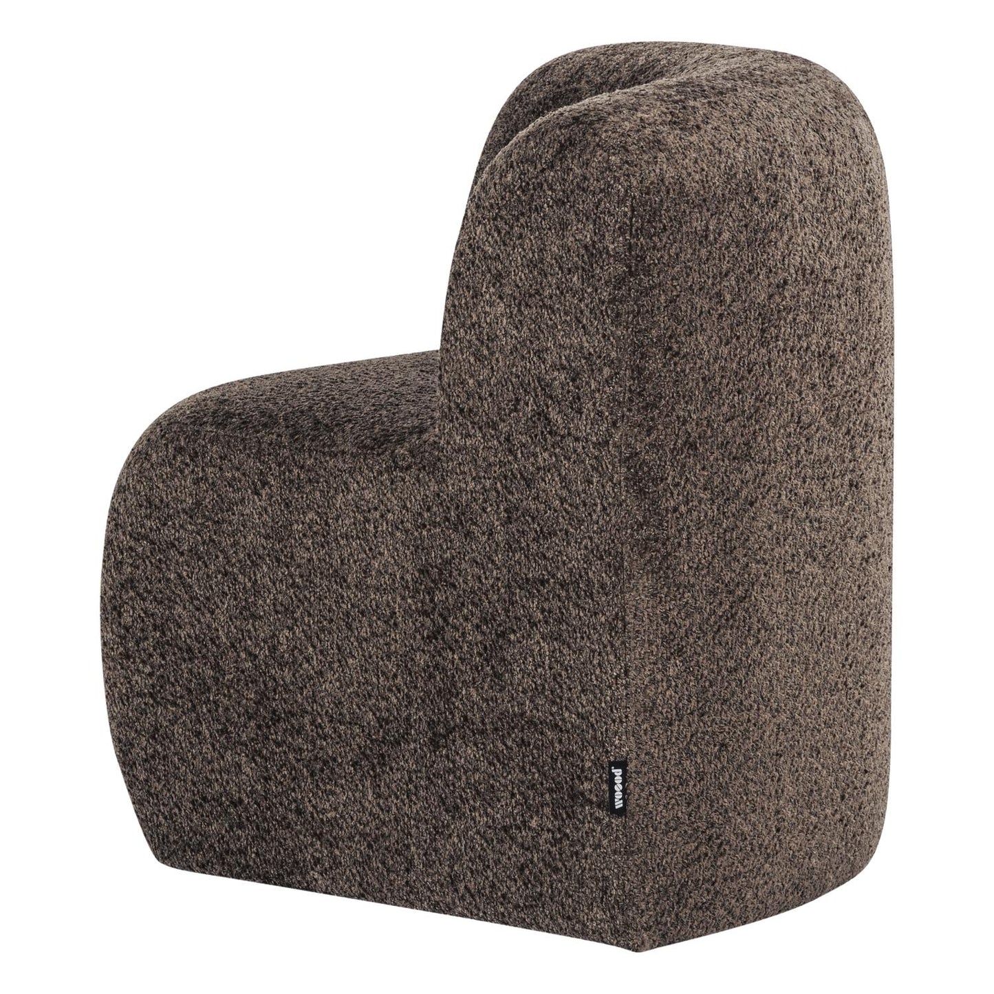 WOOOD Mojo base eetbank hoek met rugleuning wollig Bruin