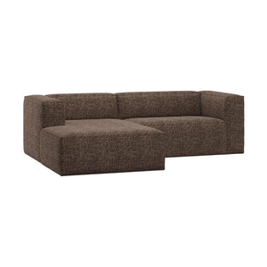 WOOOD Bean chaise longue bank links Bruin Melange