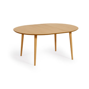 Kave Home Oqui eettafel uitschuifbaar rond Ø120 cm Natural