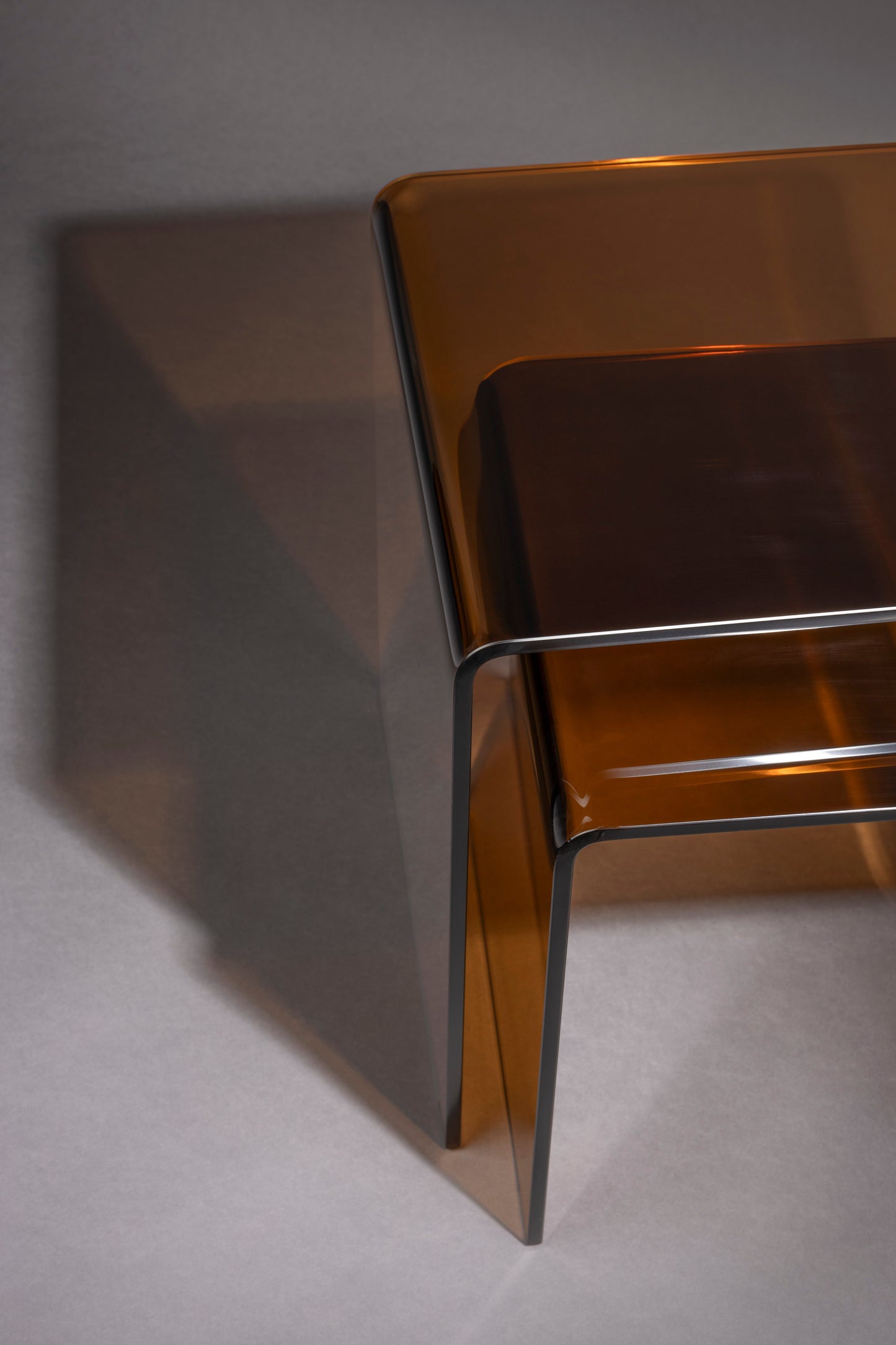 Dutchbone Vetro bijzettafel set van 2 Bruin