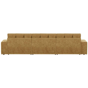 WOOOD Second Date chaise longue bank rechts velvet Goudgeel