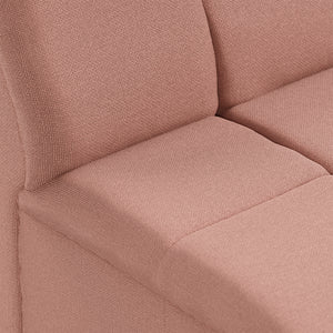 HKliving Wave bank middle small Linen Dusty Rose