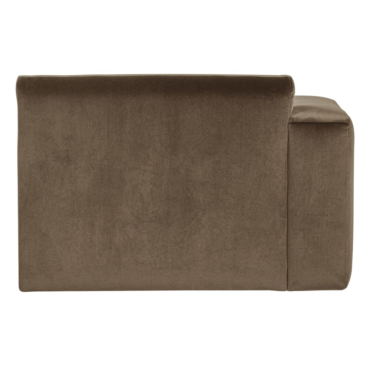 WOOOD Mojo Base chaise longue bank arm links velvet Taupe