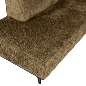 WOOOD Statement hoekbank links Structure Velvet Brass