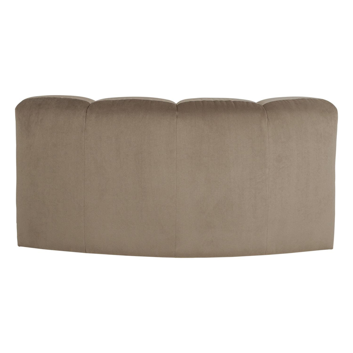 WOOOD Mojo bank hoekelement rond velvet Khaki