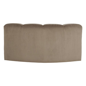 WOOOD Mojo bank hoekelement rond velvet Khaki