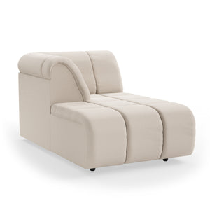 HKliving Wave bank left divan Cosy Beige