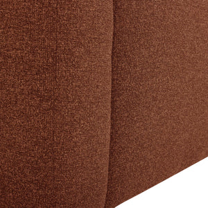 WOOOD Mojo Base 1-zits bank arm rechts bouclé Roestbruin