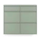 Spinder Design Billy 6 schoenenkast Dusty Green