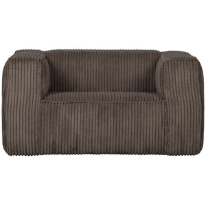 WOOOD Bean fauteuil Ribstof Mud