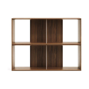 Kave Home Litto kast 2 modulaire planken walnoot