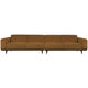WOOOD Statement XL 4-zits bank 372 cm Bouclé Botergeel