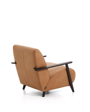 Kave Home Meghan fauteuil Bruin/Donker bruin