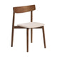 Kave Home Evera eetkamerstoel chenille Grey/Brown
