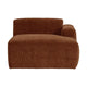 WOOOD Mojo Base chaise longue bank arm rechts rib Roestbruin
