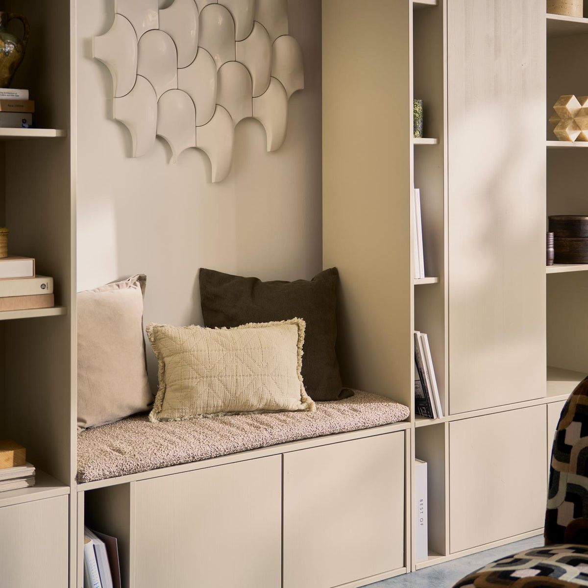 vtwonen Settle Down tv-meubel en bankje 108 cm Dust