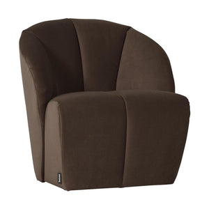 WOOOD Mojo draaifauteuil velvet Bruin