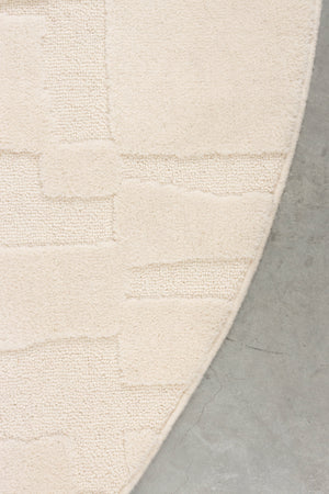 Zuiver Bricks vloerkleed ovaal 200x290 cm Grey/Beige