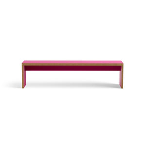 HKliving Bench eetkamerbank 180cm Raspberry