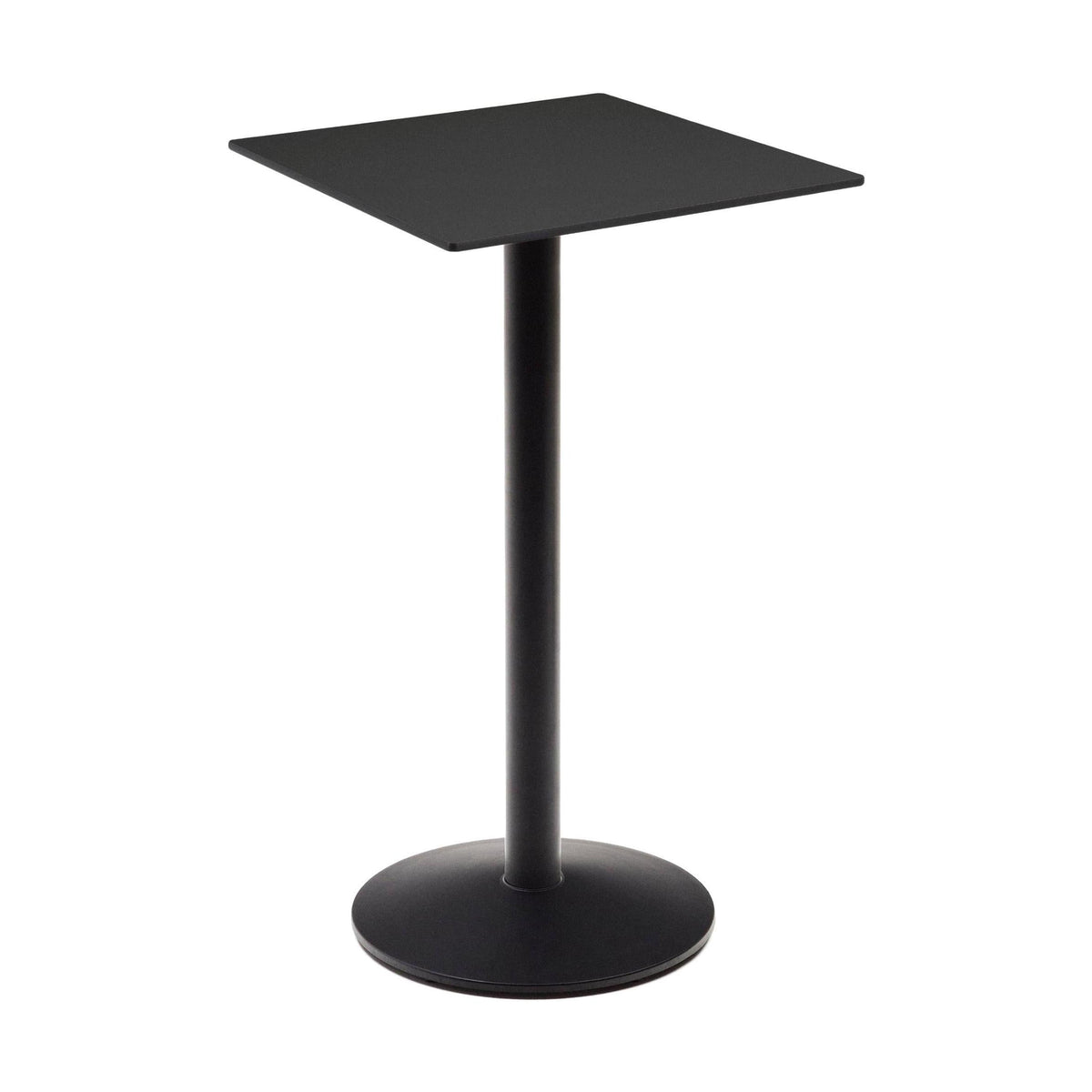 Kave Home Esilda bartafel vierkant Ø60 cm Zwart