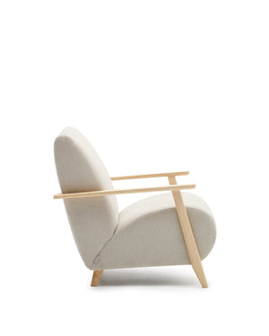 Kave Home Meghan fauteuil Pearl naturel