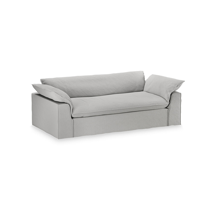 HKliving Nomad bank 244 cm Corduroy Rib Cream