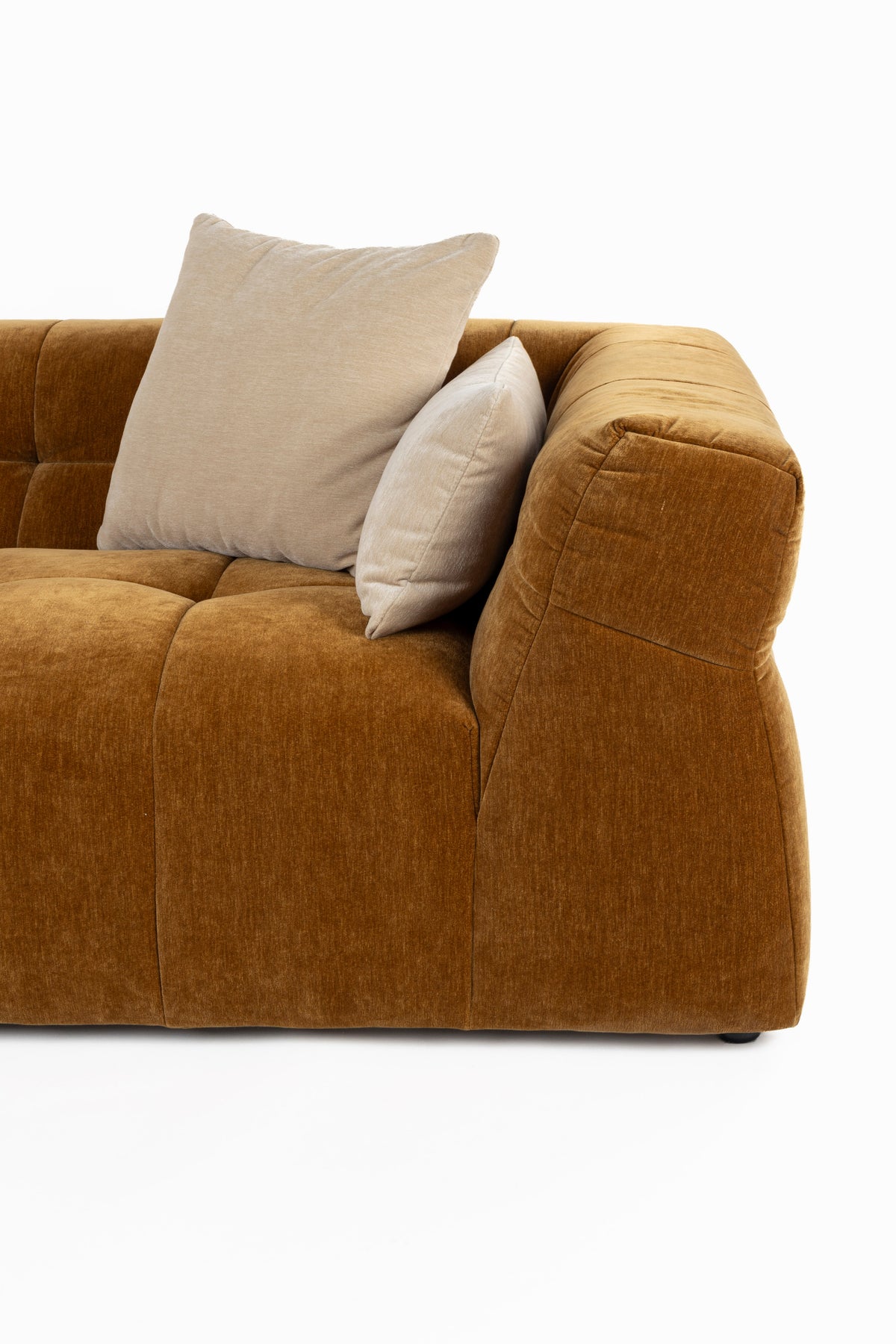 Dutchbone Hodge bank Chaise Longue links Okergeel