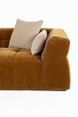 Dutchbone Hodge bank Chaise Longue links Okergeel
