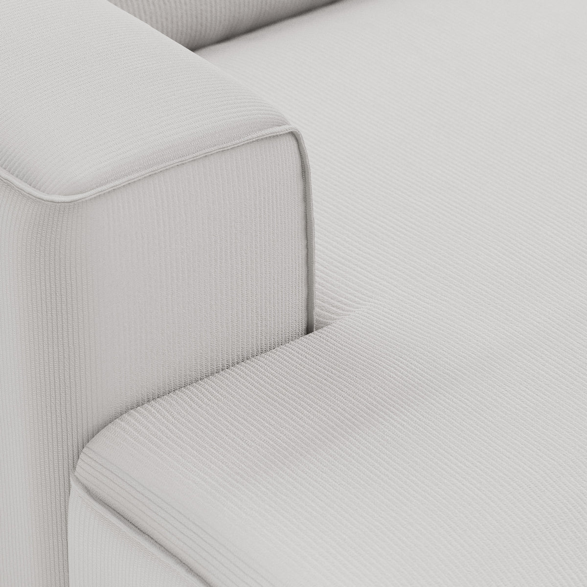 HKliving Flake bank left divan Corduroy Rib Cream