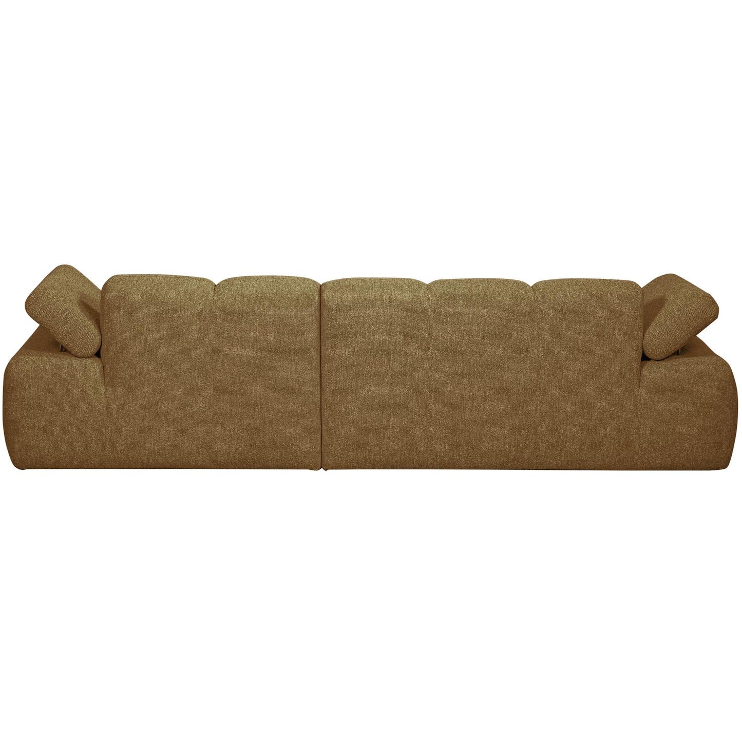 WOOOD Mojo chaise longue bank rechts bouclé Geel/Bruin Melange