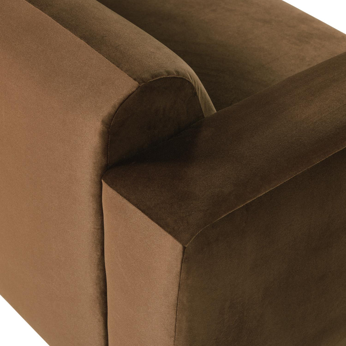 WOOOD Mojo Base 2-zits bank arm links velvet Honinggeel