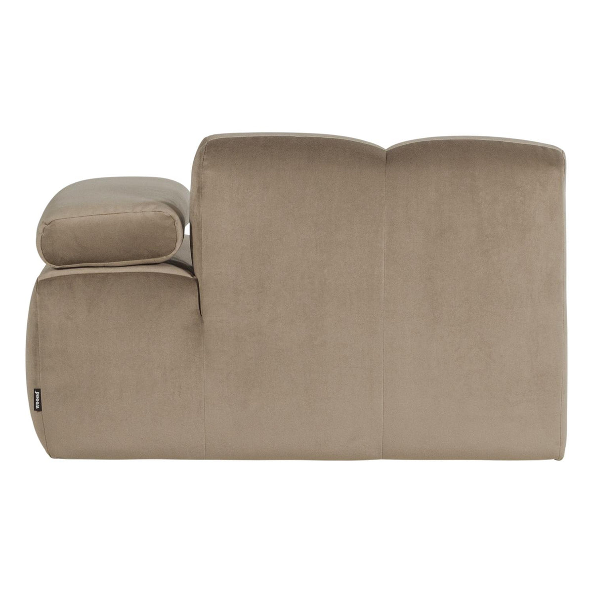 WOOOD Mojo 1-zits bank arm rechts velvet Khaki