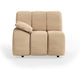 HKliving Wave bank left low arm Royal Velvet Cream