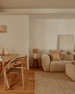 Kave Home Jeanette bijzettafel Ø50 cm Naturel